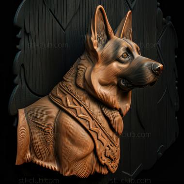 3D model st German Shepherd dog (STL)